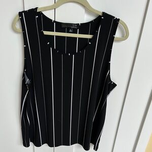 Habitat Black and White Sleeveless Boxy Tank Top Size XL